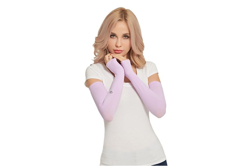 HOPESHINE Arm Cooling Sleeves UPF 50+ UV Protection Compression Cycling Outdoor Sports 5-Pairs - Image 3